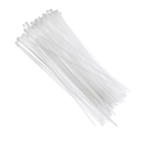 Abraçadeira Nylon 3,6mm X 200mm Branca - 100pç - Fertak