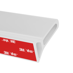 Veda Agua, Bloqueia Agua Hidro Box Banheiro, Barra Agua Banho - 5cm altura - branco