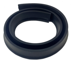 Barreira de água para banheiro silicone flexivel  - Preto