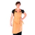 Delantal con peto Tusor mostaza - comprar online