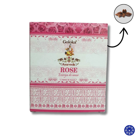 Incenso Goloka Cone Cascata Backflow Rose