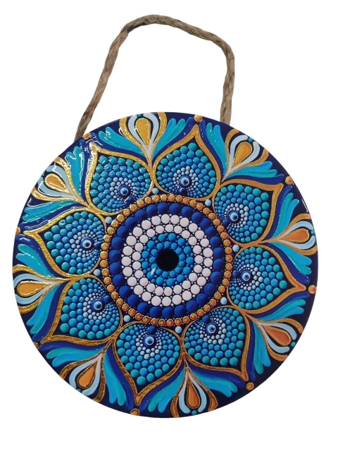 Mandala Decorativa de Porcelana Olho Grego - comprar online