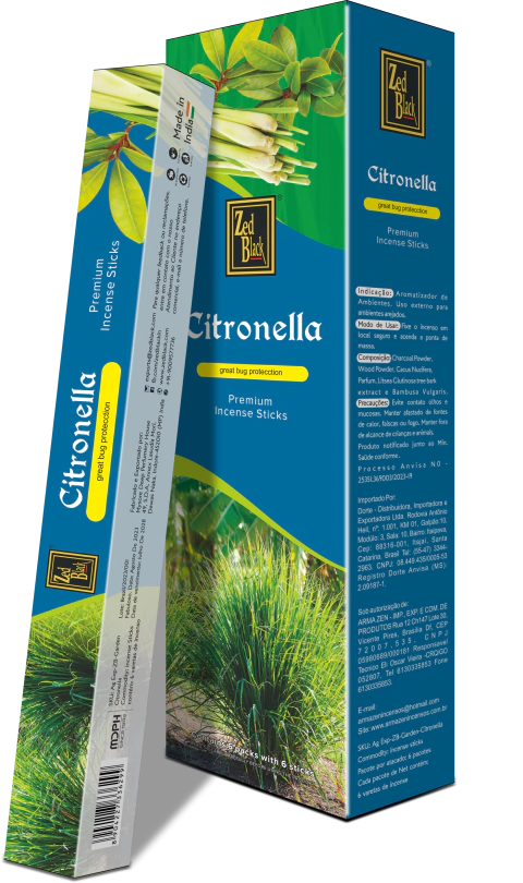 Incenso Zed Black Jardim Citronela - comprar online