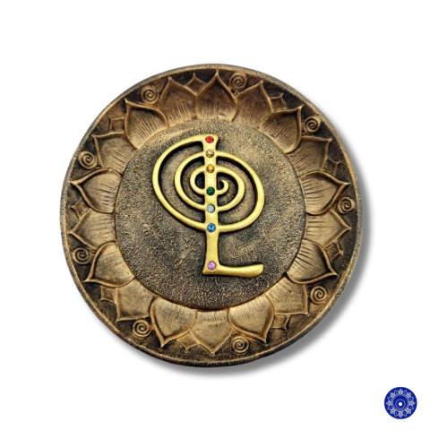 Incensário de Resina Prato Reiki