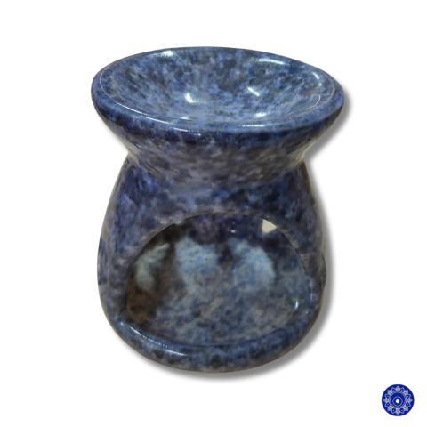 Difusor Aromatizador Rechaud Flor À Vela - Cerâmica Cor de Sodalita