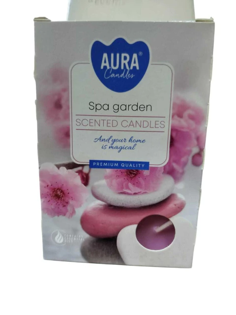 Velas aromáticas com 6un - SPA Garden - Jardim SPA
