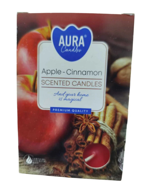 Velas aromáticas com 6un - Apple Cinnamon ( Maçã com canela)