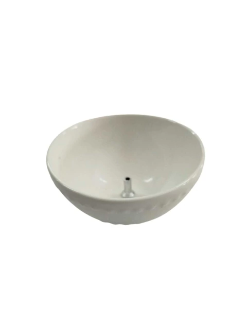 Incensário de porcelana new bone pearl branco