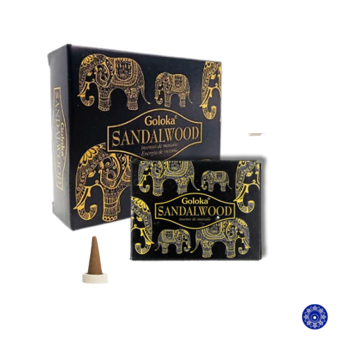 Incenso Massala Goloka Cone Sândalo