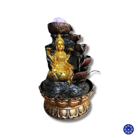 Fonte de Agua em Resina Lakshmi 5 Quedas - M