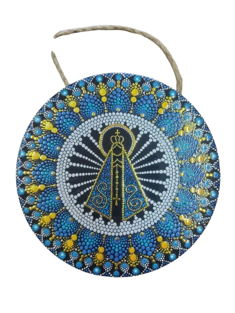 Mandala Decorativa de Porcelana Nossa Senhora Aparecida - comprar online