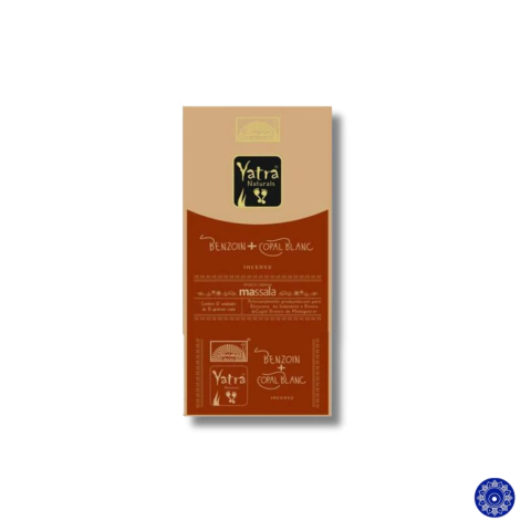 Incenso Massala Yatra Organico Benjoim + Copal Branco