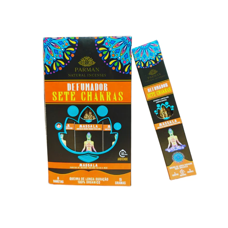 Incenso Orgânico Defumador 7 Chakras Parman 15g - comprar online