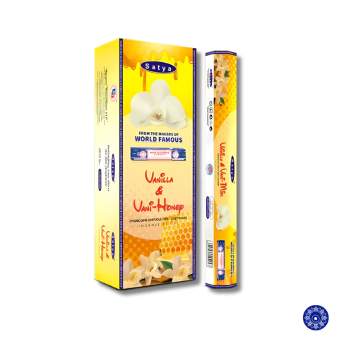 Incenso Indiano Satya Hexagonal Baunilha e Mel