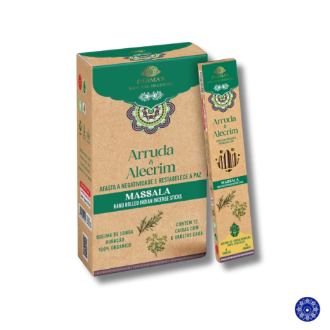 Incenso Massala Organico Parman Arruda e Alecrim