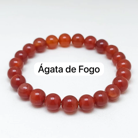 Pulseira de pedra Ágata de fogo - comprar online