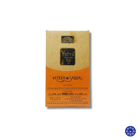 Incenso Massala Yatra Organico Mirra + Sandalo