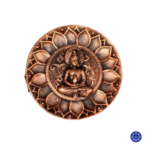 Incensário de Resina Bronze Buda 10cm