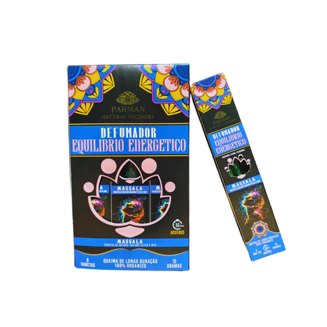 Incenso Orgânico Defumador Equílibrio Energético Parman 15g - comprar online