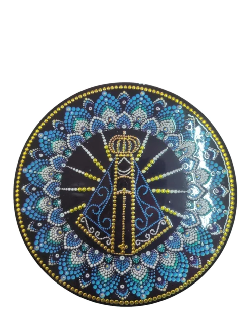 Mandala Decorativa de Porcelana Nossa Senhora Aparecida - comprar online