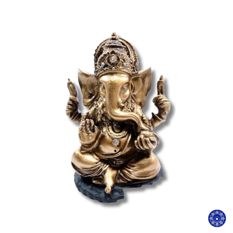Enfeite de Resina Ganesha 10cm