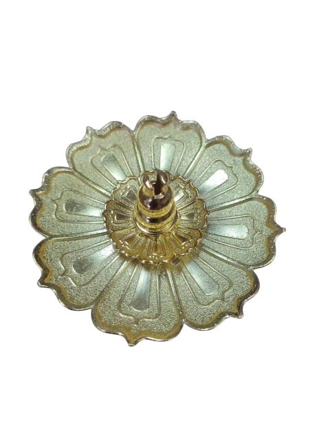 Incensário Flor De Lótus de Metal Dourada - comprar online