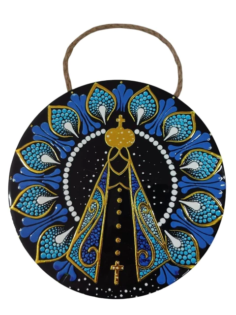 Mandala Decorativa de Porcelana Nossa Senhora Aparecida - comprar online