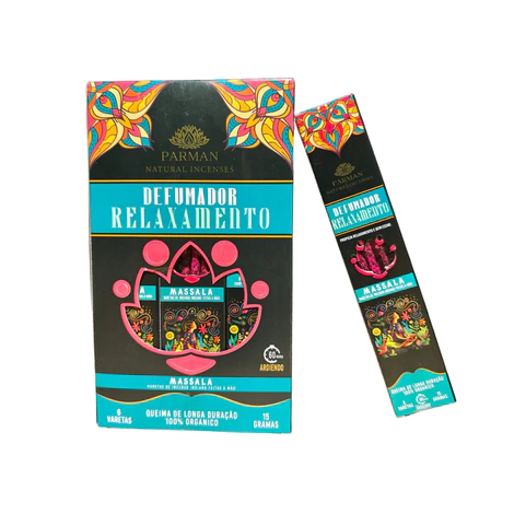 Incenso Orgânico Defumador Relaxamento Parman 15g - comprar online