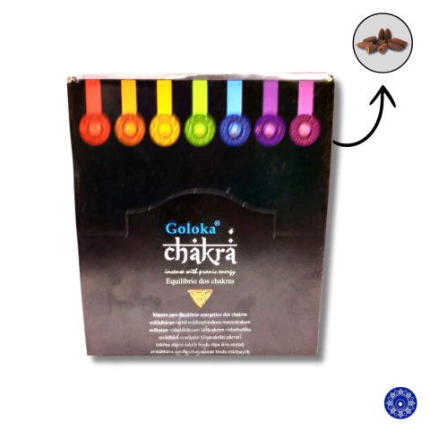 Incenso Goloka Cone Cascata Backflow 7 Chakras