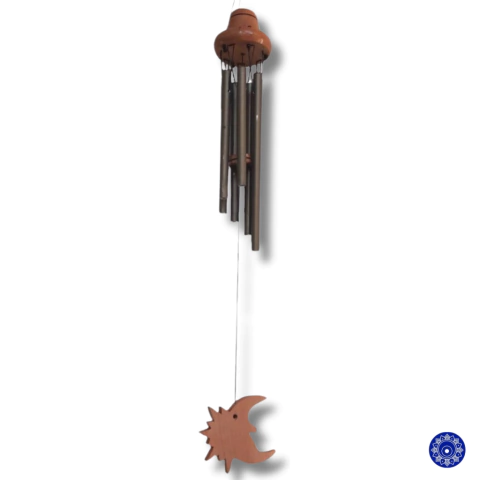 Sino dos Ventos Metal Sol e Lua