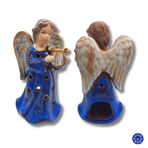 Enfeite De Porcelana Anjinho 20cm