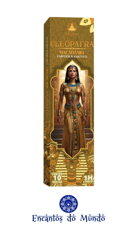 Incenso Natural Vila Zen Linha Egípcios Cleópatra – Macadâmia