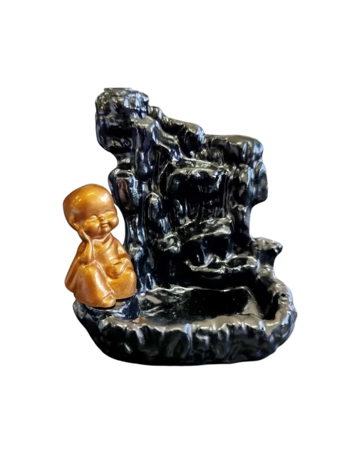 Incensário Cascata Pedras com Buda