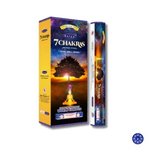 Incenso Indiano Satya Hexagonal 7 Chakras