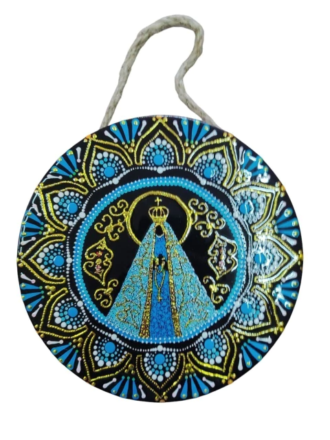 Mandala Decorativa de Porcelana Nossa Senhora Aparecida - comprar online