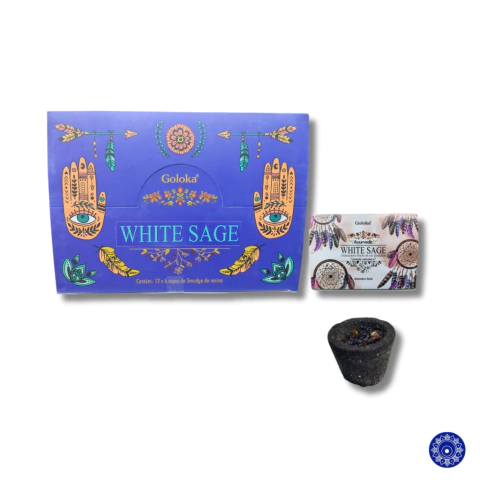 Incenso Goloka Defumador Sálvia Branca