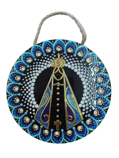 Mandala Decorativa de Porcelana Nossa Senhora Aparecida - comprar online