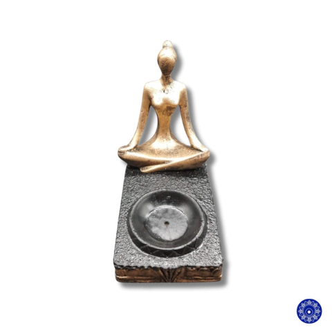 Incensário de Resina Yoga Base Pequena