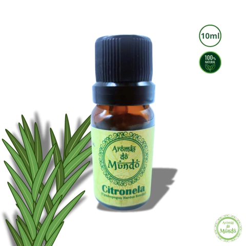 Óleo Essencial Aromas do Mundo Citronela 10ml