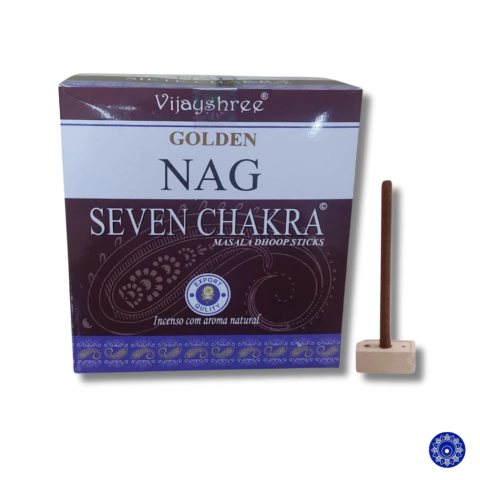 Incenso Massala Golden Nag Dhoop Stick 7 Chakras