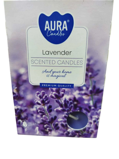 Velas aromáticas com 6un - Lavender ( Lavanda)