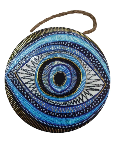 Mandala Decorativa de Porcelana Olho Grego - comprar online