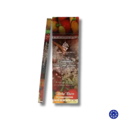 Incenso Indiano Shankar 7 Pimentas c/ Sal Grosso