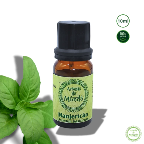 Óleo Essencial Aromas do Mundo Manjericão 10ml