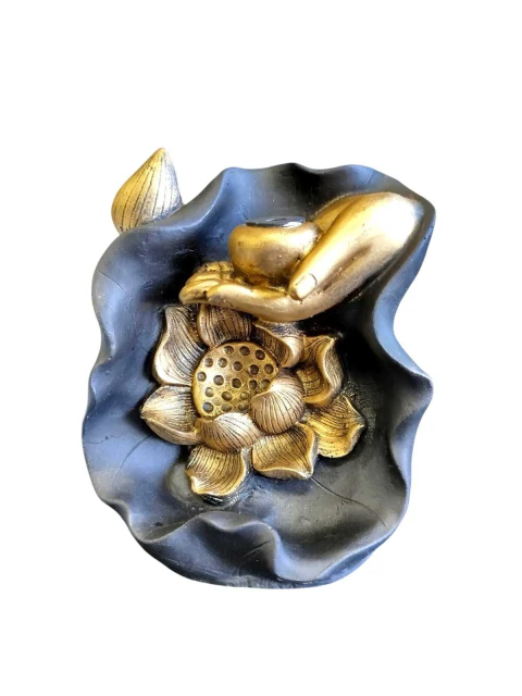 INCENSARIO CASCATA MAO DIVINA COM FLOR DE LOTUS