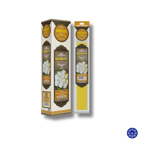 Incenso Darshan Premium Rosa Branca