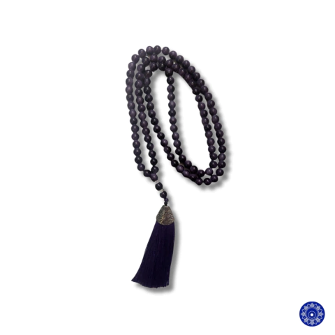 Japamala de Cristal 108 Contas Obsidiana