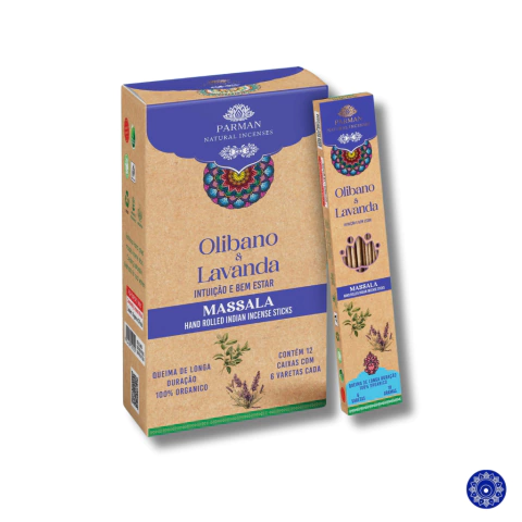 Incenso Massala Organico Parman Olibano e Lavanda