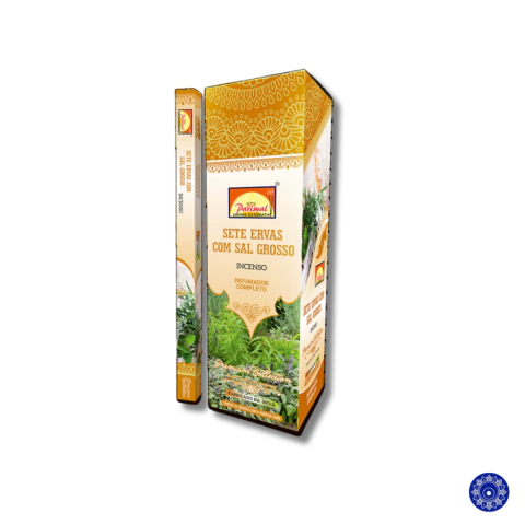 Incenso Indiano Parimal Sete Ervas Com Sal Grosso