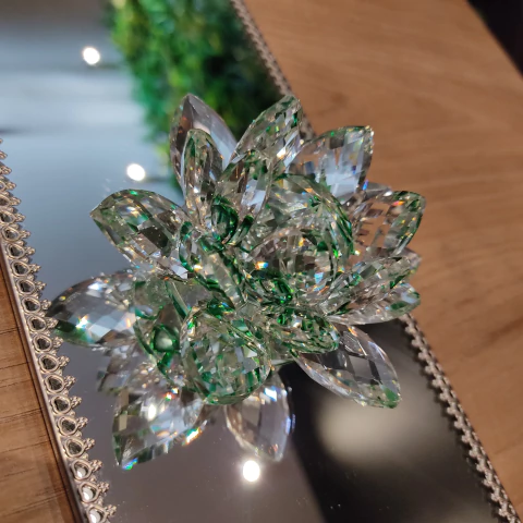 Flor De Lótus de Cristal Verde - comprar online